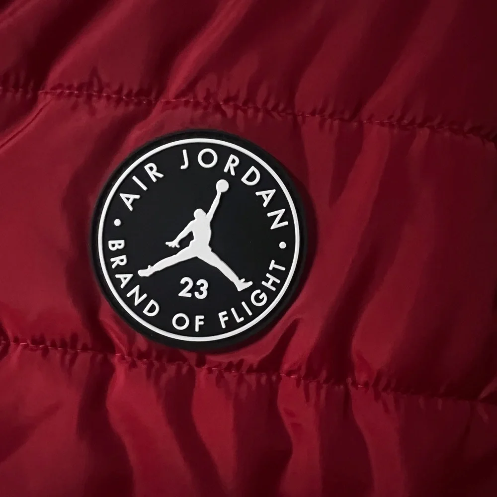 Jordan Kids Red and Black Puffer Jacket